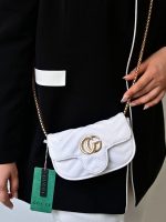 کیف دوشی زنانه بنو مدل گوچی کد BENO 4762 - Image 7