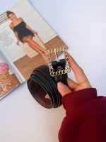 کمربند چرمی زنانه سلین کد B122