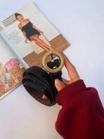 کمربند چرمی زنانه سلین کد B126