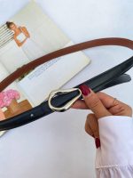 کمربند چرمی زنانه سلین کد B137