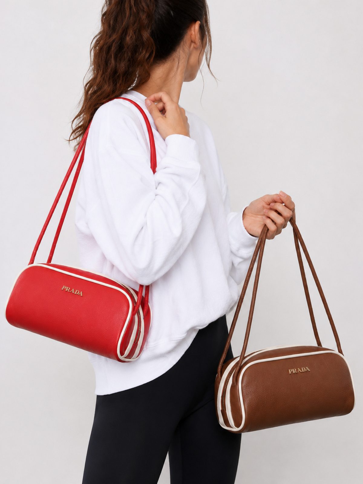SH1502-17 کیف دوشی زنانه مدل پرادا | PRADA کد SH1502 - Image 1