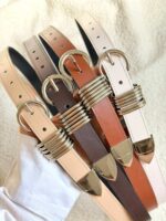 کمربند زنانه چرم سلین کد B269 - تصویر 4